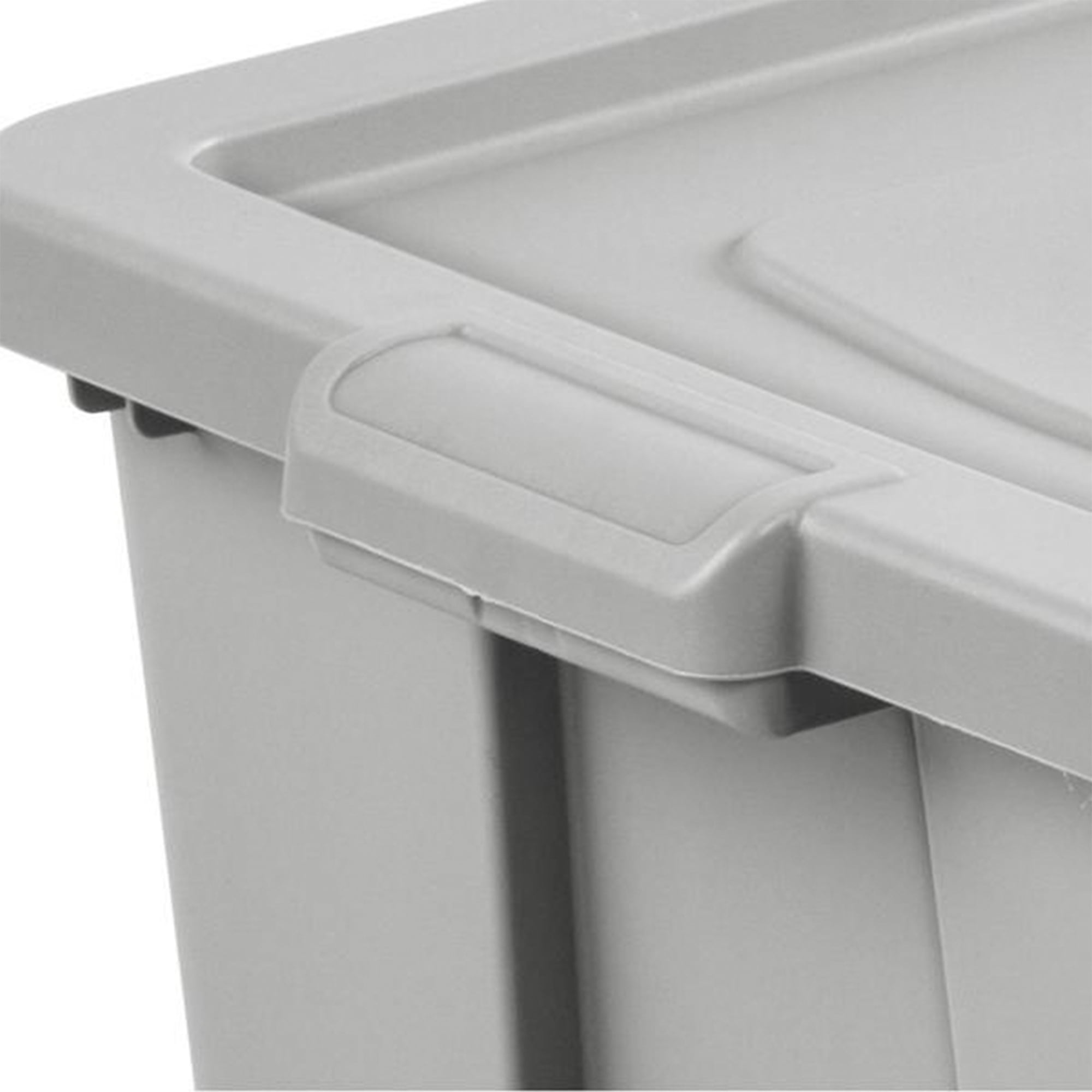 Sterilite Tuff1 30 Gal Plastic Storage Tote Container Bin w/ Lid (8 Pack) - 2