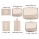 thumbnail image 3 of pstuiky Cubos de embalaje para viajes juego de 6 organizadores de equipaje con bolsa para zapatos bolsa para dispositivos electrónicos bolsa para cosméticos celulares y bolsas de accesorios de tela., 3 of 6