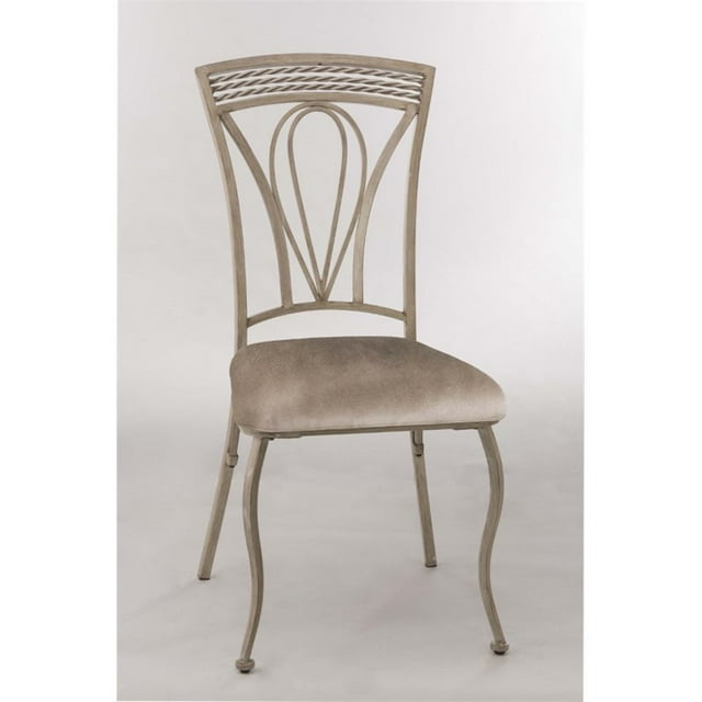 Hawthorne Collections Chaise de Salle à Manger en Ivoire Vieilli (Lot de 2)