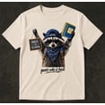 thumbnail image 2 of Guess Who Back To School Raccoon Shirt, Funny Back to School Tee, Teacher Raccoon Funny T-shirt, 2 of 5