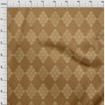 thumbnail image 4 of oneOone Viscose Chiffon Brown Fabric Argyle Sewing Craft Projects Fabric Prints By Yard 42 Inch Wide, 4 of 4