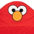 thumbnail image 3 of Sesame Street Baby Boys' Cotton Character Hooded Towel with Corner Pockets Red Elmo, 3 of 5