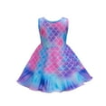 thumbnail image 6 of Fesfesfes Toddler Baby Kids Girls Summer Dress Causal Sleeveless Dress Mermaid Bow Skirt Dress Princess Dress Clearance, 6 of 9