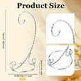 thumbnail image 2 of Ornament Display Stand 7.5 Inch Silver Ornaments Holder Twisted Ornament Display Stand Balls Hanger Rack Air Plant Terrarium Holder for DIY, 2 of 9