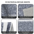 thumbnail image 5 of TECHVIDA Bathroom Rugs,Non-Slip Ultra Soft Bath Mat,Soft Absorbent Bathroom Rug and Bath Mat,Machine Washable,(18"x26",Dark Grey and White), 5 of 9