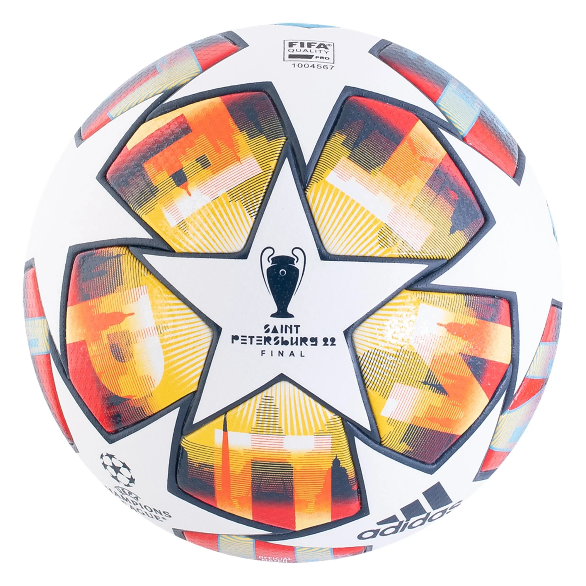 ADIDAS UEFA OFFICIAL CHAMPIONS LEAGUE SOCCER BALL ST. PETERSBURG PRO BALL SIZE 5