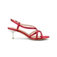 thumbnail image 4 of BLISSFUL STEP Women's Slingback Strappy Stiletto Heels Sandals Red 7.5, 4 of 7