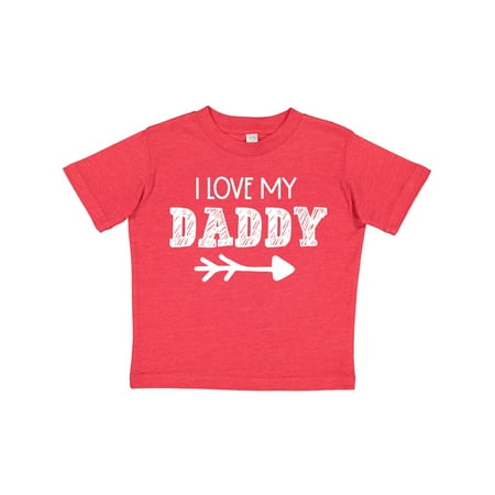 

Inktastic I Love My Daddy with Arrow Gift Toddler Boy or Toddler Girl T-Shirt