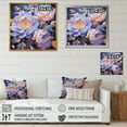 thumbnail image 4 of Designart "Retro Blue And Pink Peonies In Full Bloom" Poppies Floater Framed Wall Art Prints, 4 of 5