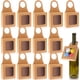thumbnail image 1 of 20 cajas de papel kraft para botellas de vino con ventana, cajas de regalo para colgar botellas, cajas de regalo plegables para dulces, trufas, chocolate, galletas, frutas, cajas de vino para regalos, 1 of 4