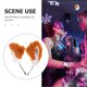thumbnail image 5 of EeaseMX 1 diadema con orejas de zorro de peluche, bonita diadema para cosplay., 5 of 7