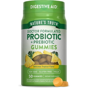 Probiotic Gummies | 50 Count | For Men and Women | Digestive Health Supplement | by Nature's Truth