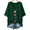 Dark Green, variant on Women's Tops Summer Short Sleeve V-Neck Loose Fit Romantic Heart Patchwork Sweet Blouses 1X-4X