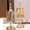 Gold, variant on Wanchiy 2-Piece Silver Rim Vintage Style Glass Storage Jar Set with Lid, Large 11x13 inch and Small 11x11.4 inch Canisters for Candy Tea Dried Fruit Kitchen Pantry Use