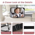 thumbnail image 6 of Baby Car Mirror with Premium Matte Finish for Rear Facing Infant with Wide Crystal Clear View, Shatterproof, Safety and stable, Crash Tested and Certified, 6 of 7