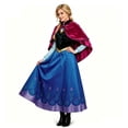 thumbnail image 2 of Halloween Adult Princess Anna Dress Costume with Cape Birthday Cosplay Dress Up, 2 of 6