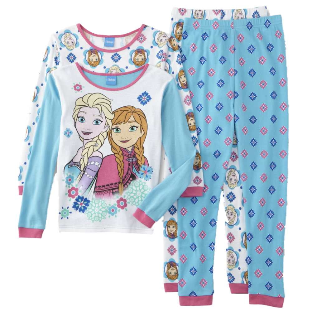 Disney Disney Frozen Girls 4 Piece Sleep Set Princess Elsa & Anna