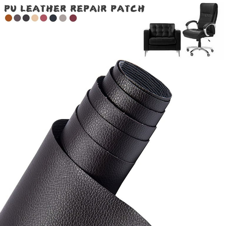 Self-Adhesive Leather Repair Tape Furniture Shoes First Aid Patch Leather  Patch DIY Black for Sofa Repair Patches Sticky DIY