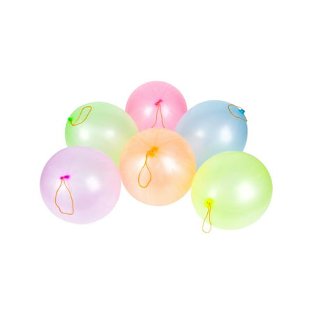 100 Punch Ball Birthday Party Balloons With String Costume Accessory
