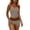 *1-Coffee, variant on Women's Striped Tube Top 2 Piece Short Sets , Ladies' Twist Waist Strapless Matching Outfits , Summer Beach Casual Lounge Sets For Women,Blue,S-XL