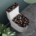 thumbnail image 2 of SEANATIVE Mushroom Toilet Seat Lid Protector Elastic Edge Toilet Tank Lid Covers Set of 2 Fit Standard Oblong Bathroom Bowl Lids Stays in Place Aesthetic Butterfly Toilet Lid Dust Cover Protective, 2 of 7