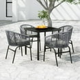thumbnail image 1 of vidaXL 5 Piece Garden Dining Set Grey, 1 of 4