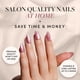 thumbnail image 2 of Ojo de gato corto Glamnetic Mertini de Press On Nails, color rosa almendra, 2 of 6