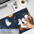 thumbnail image 4 of Long Mouse Pads for Desk,Halloween Ghosts Pumpkins and Spider Webs Desk Mats on Top Of Desks, Desk Mouse Pad Extra Large with 3mm Non-Slip Base and Stitched Edge for Gaming,Work,Home 31.5x11.8in, 4 of 4