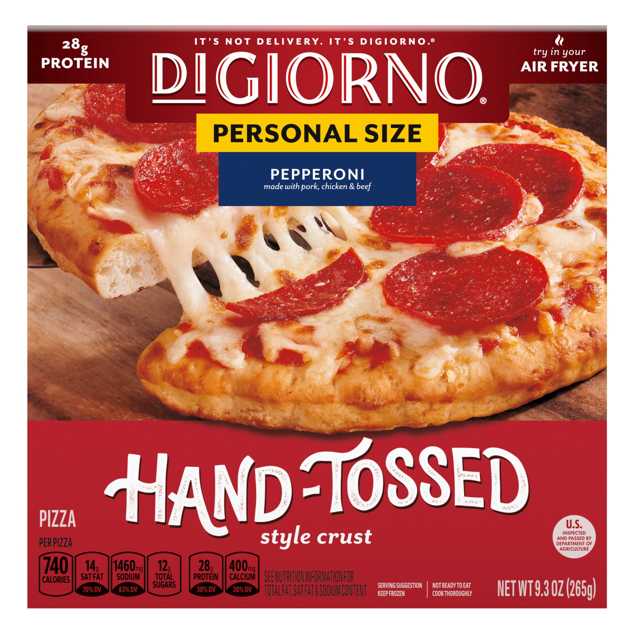 DiGiorno Frozen Pizza, Mini Pepperoni Personal Pizza, 9.3 oz (Frozen)