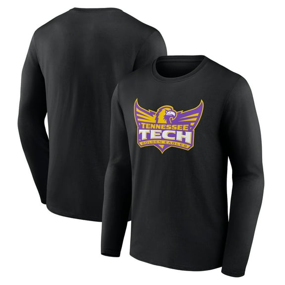 Men's Black Tennessee Tech Golden Eagles Lockup Team Long Sleeve T-Shirt