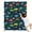 Colorful Dinosaurs With, variant on Colorful Dinosaurs with Palm Trees Blanket,Comfortable Soft Lamb Wool Throw Blanket,All Season,Warm Lightweight Blankets for Sofa Bed Couch Living Room Chair,30"x40"
