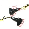 thumbnail image 3 of Black Motorbike LED Turn Signal Light for Kawasaki Suzuki Yamaha Shadow VLX 600, 3 of 7