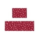 thumbnail image 2 of Juego de 2 Tapetes Navideños para Cocina | Felpudos Antideslizantes de Poliéster En Rojo y Verde | Alfombras Antimanchas para Entrada, Baño y Dormitorio | Alfombra Decorativa Navideña, 2 of 6