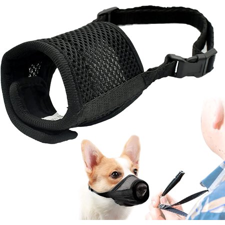 Nylon Dog Muzzles, Soft Breathable Mesh Small Dog Muzzle, Anti Bark ...