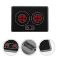 thumbnail image 2 of Realistic Induction Cooker with Light Effects Kitchen Appliance Toy Kids Pretend Play Toy Cartoon Kitchen Induction Cooker Model Toy for Toddlers Kids, 2 of 4