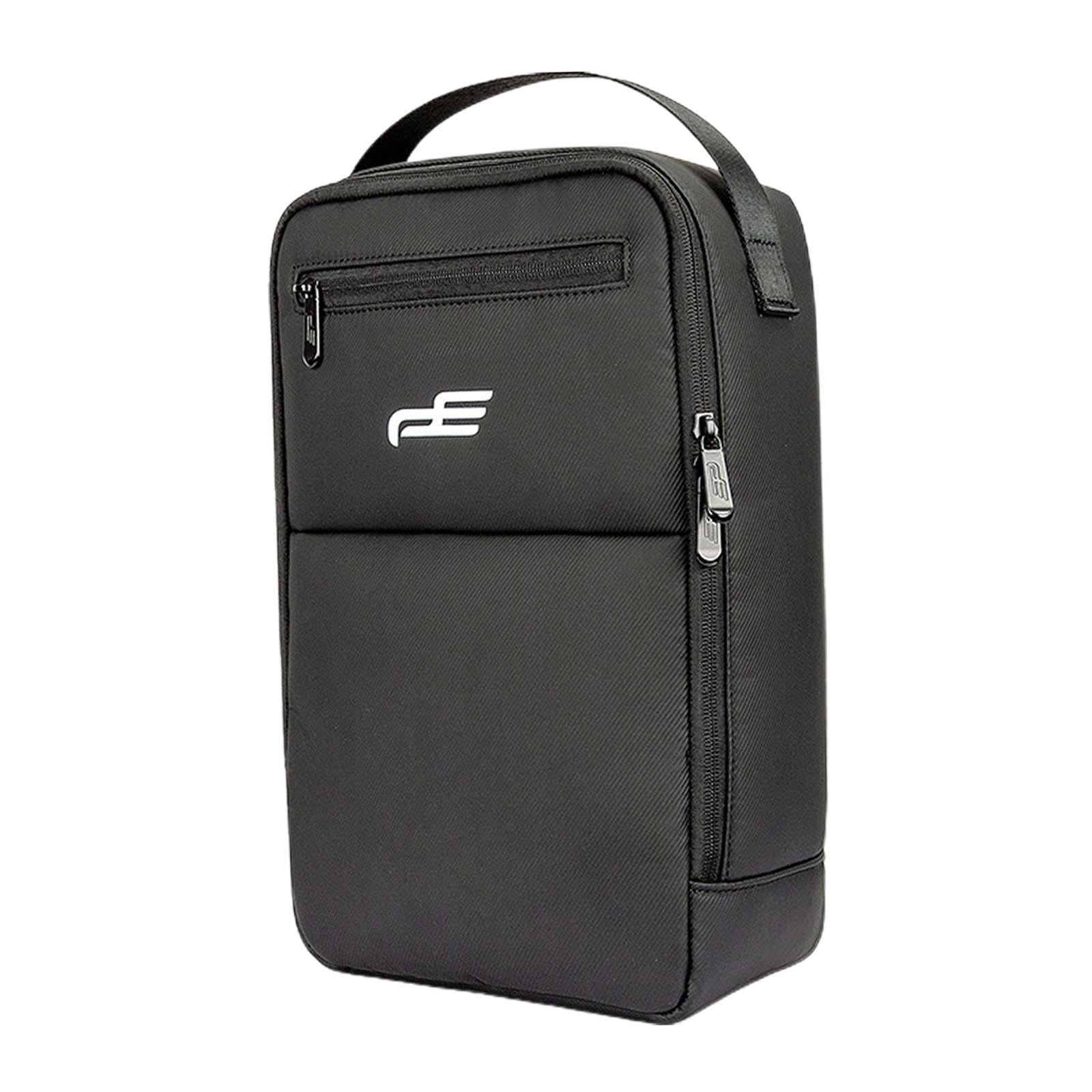 Golf Shoe Storage Bag Zippered Golf Bag Golf Gift for Men Women Black