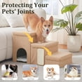 thumbnail image 4 of Escalones para Perro Flashing Fire de 3 Peldaños con Almacenamiento y Condo Beige, 4 of 7