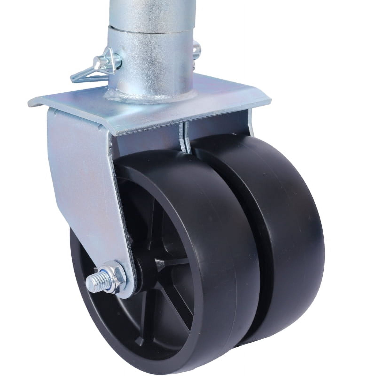 【LuckyNote】Trailer Jack, Boat Trailer Jack 34.5 in, Bolt-on Trailer Tongue Jack Weight Capacity 1500 lb, with PP Wheels and Handle for Lifting RV Trailer, Horse Trailer, Utility Trailer