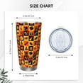 thumbnail image 4 of Logiee Halloween Print 20OZ Car Cup with Lid, Stainless Steel Vacuum Insulated Double Wall Travel Tumbler, Durable Insulated Coffee Mug,Thermal Cup with Straw-Without Straw, 4 of 8