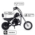 thumbnail image 3 of TOXOZERS 50cc Mini Bike,Gas-Powered EPA Approved Mini Dirt Bike with 12.5" 10" Tires,Pull Start,1L Tank,20MPH Top Speed,Upgraded, 3 of 5