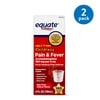 (2 pack) Equate Children's Acetaminophen Dye-Free Cherry Suspension, 160 mg, 4 oz, 2 Pack