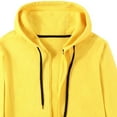 thumbnail image 3 of ZUKMRJPC Mens Fleece Hooded Sweatshirt Fall Winter Full Zip Thickened Warm Jackets Casual Long Sleeve Drawstring Hoodies with Pockets, 3 of 5