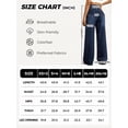 thumbnail image 3 of EMMIOL Women's Wide Leg Baggy Jeans Mid Rise Butt Lifting Stretchy Denim Pants Back Patchwork Boyfriend Jeans, 3 of 6
