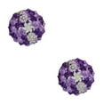 thumbnail image 3 of Ruiboury Satin Artificial Flower Bouquet For Bridal Weddings Realistic Appearance Purple 2Set, 3 of 6