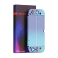 thumbnail image 3 of PlayVital AlterGrips Protective Slim Case for Nintendo Switch OLED, Ergonomic Grip Cover for Joycon, Dockable Hard Shell for Switch OLED w/Thumb Grip Caps & Button Caps - Gradient Violet Blue, 3 of 9