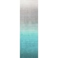 thumbnail image 2 of Nuloom 9' x 12' Tapis Ombre Shag Fait à la Main en Turquoise, 2 of 4
