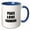 Blue/White, variant on 3drose, Peace Love and Farming - Things That Make Me Happy - Fun Farmer Gift, 11oz Magic Transforming Mug