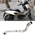 thumbnail image 2 of Tubo de escape delantero KIMISS, 2 piezas de accesorios de tubo de escape delantero de motocicleta de acero inoxidable apto para NMAX 155125 Khall Venta Caliente, 2 of 6