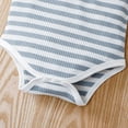 thumbnail image 5 of Baby Girls Bodysuits Stripe Sleeveless Round Neck Romper Tank Top Jumpsuits Unisex Boys Sports Clothes Cute Bodysuit, 5 of 6