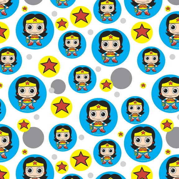 Wonder Woman Cute Chibi Premium Gift Wrap Wrapping Paper Roll